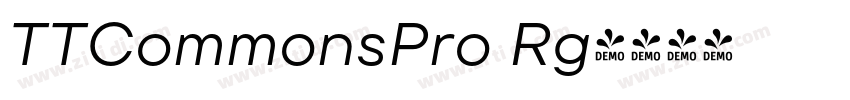 TTCommonsPro Rg字体转换